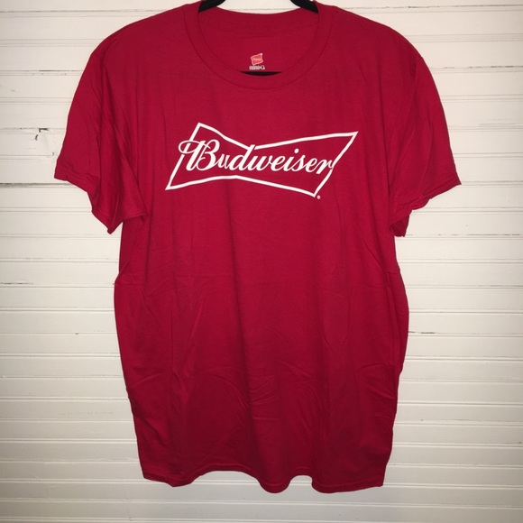 red budweiser shirt